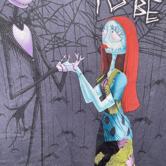 TIM BURTONS NIGHTMARE BEFORE CHRISTMAS JACK AND SALLY SIMPLY MEANT TO BE SHIRT - Picture 3 of 6